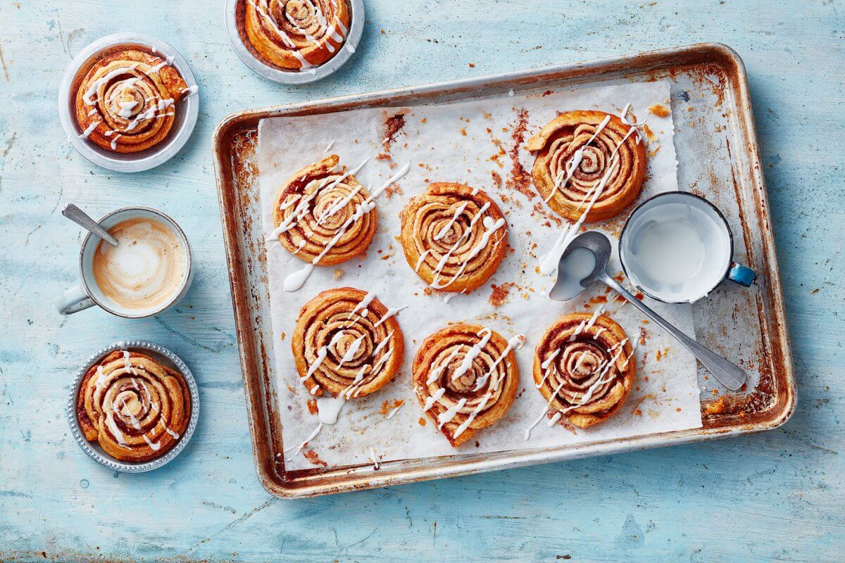 kaneelrolletjes met glazuur